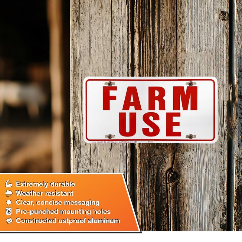 Hy-Ko Products 361951 Farm Use Id Tag White/Red, 6(h) x 12(w) -Inches, red/White - Image 4